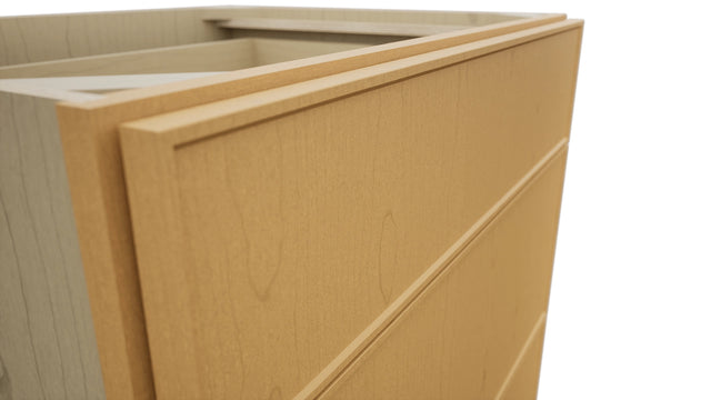 Fabuwood Echo Timber DB30 Base 3 Drawers Cabinet, Detail View
