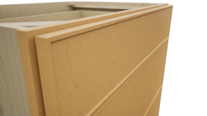 Fabuwood Echo Timber DB33 Base 3 Drawers Cabinet, Detail View