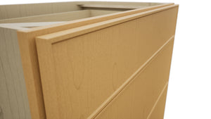 Fabuwood Echo Timber DB36 Base 3 Drawers Cabinet, Detail View