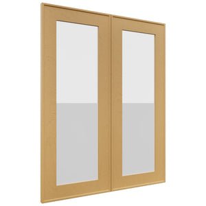 Fabuwood Echo Timber DS GDW2430 Wall Glass Door, Front View