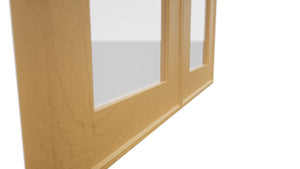 Fabuwood Echo Timber DS GDW2430 Wall Glass Door, Detail View