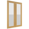Fabuwood Echo Timber DS GDW2436 Wall Glass Door, Front View