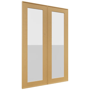 Fabuwood Echo Timber DS GDW2436 Wall Glass Door, Front View