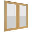 Fabuwood Echo Timber DS GDW3030 Wall Glass Door, Front View