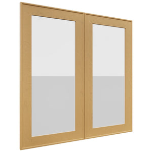 Fabuwood Echo Timber DS GDW3030 Wall Glass Door, Front View
