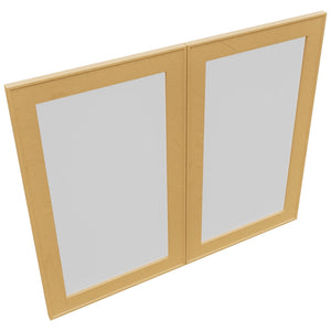 Fabuwood Echo Timber DS GDW3630 Wall Glass Door, Top View