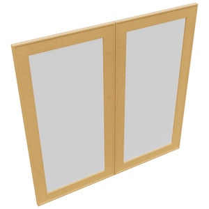 Fabuwood Echo Timber DS GDW3636 Wall Glass Door, Top View