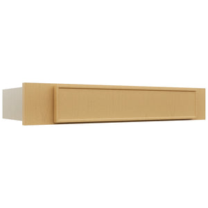Fabuwood Echo Timber KD30 Vanity Desk, Front View