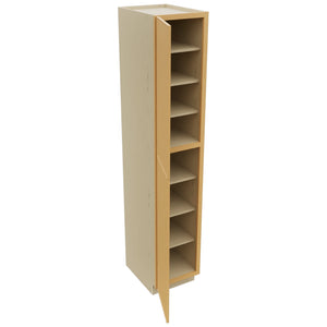 Fabuwood Echo Timber TP182496 Tall Pantry Cabinet, Open View