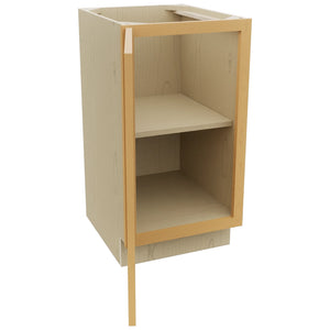 Fabuwood Echo Timber VB18FD Vanity Base Full Height Cabinet, Open View