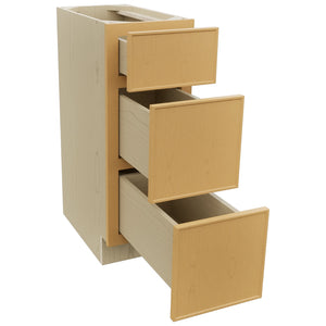 Fabuwood Echo Timber VDB12-34 Vanity Drawer Cabinet, Open View