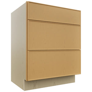 Fabuwood Echo Timber VDB27-34 Vanity Drawer Cabinet, Front View