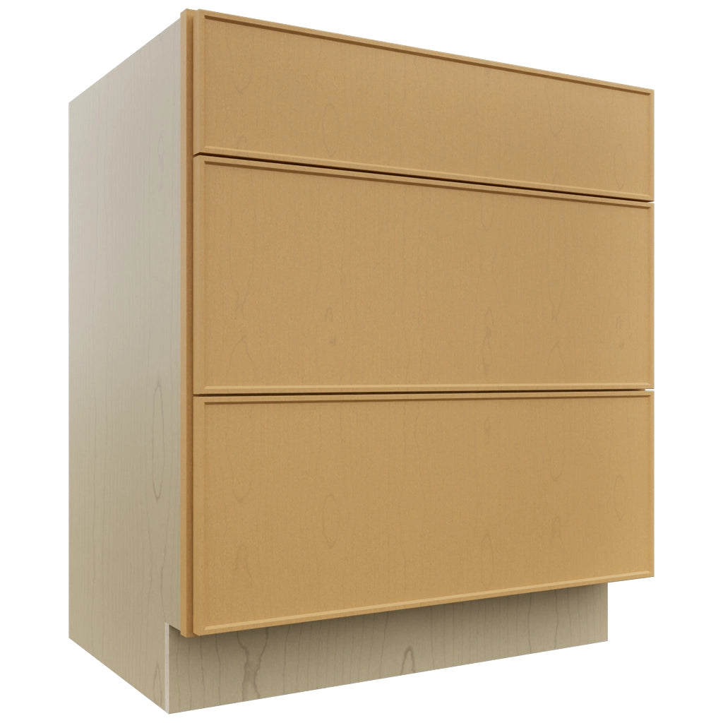 Fabuwood Echo Timber VDB30-34 Vanity Drawer Cabinet, Front View
