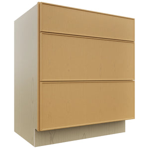 Fabuwood Echo Timber VDB30-34 Vanity Drawer Cabinet, Front View