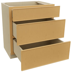 Fabuwood Echo Timber VDB30-34 Vanity Drawer Cabinet, Open View