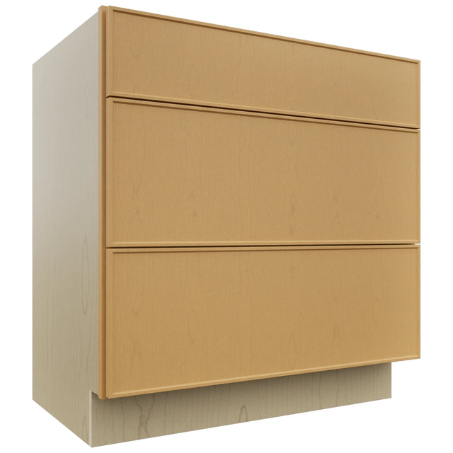 Fabuwood Echo Timber VDB33-34 Vanity Drawer Cabinet, Front View