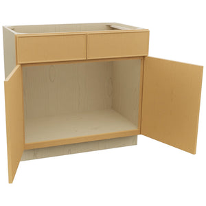 Fabuwood Echo Timber VSB36-34 Vanity Sink Cabinet, Open View