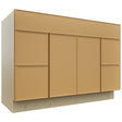Fabuwood Echo Timber VSD30DR Vanity Combo Cabinet, Front View