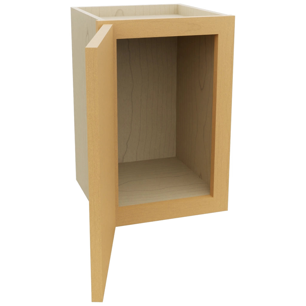Fabuwood Echo Timber W1218 Wall Standard Cabinet, Open View