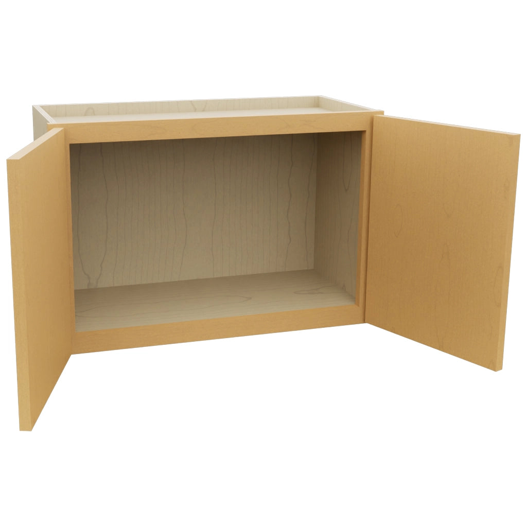 Fabuwood Echo Timber W2718 Wall Standard Cabinet, Open View