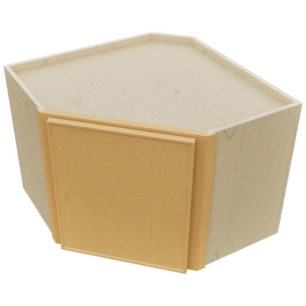 Fabuwood Echo Timber WDC2418 Wall Corner Diagonal Cabinet, Top View