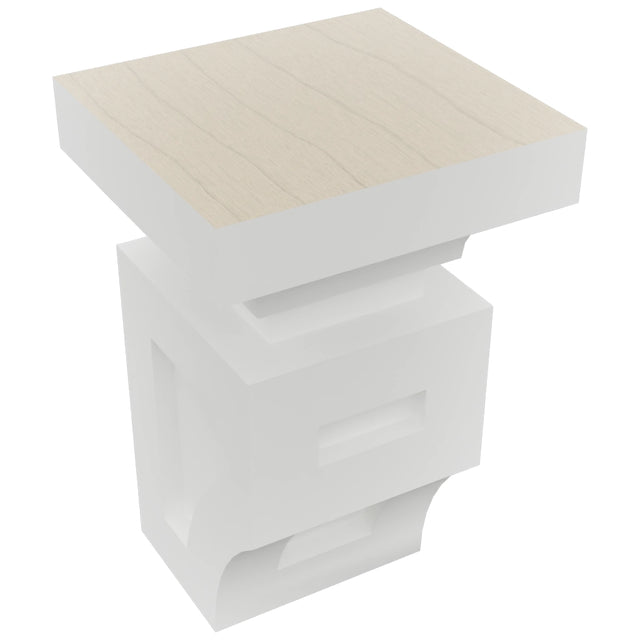 Fabuwood Frost CMS Corbel, Top View