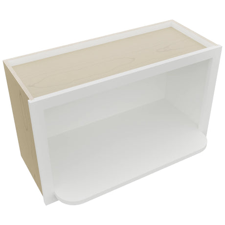 MW3018 ( Wall | Microwave Shelf Cabinet - 3"W X 18"H X 12"D ) | Frost