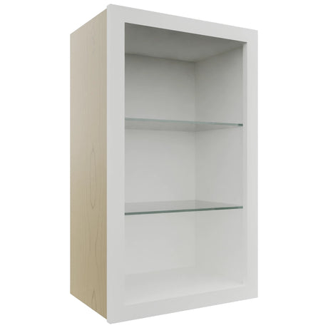 Fabuwood Frost NDW1830 Wall Standard No Door Cabinet, Front View