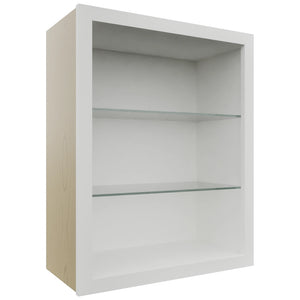 Fabuwood Frost NDW2430 Wall Standard No Door Cabinet, Front View