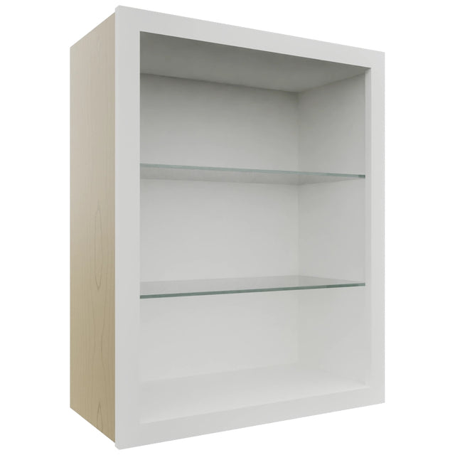 Fabuwood Frost NDW2430 Wall Standard No Door Cabinet, Front View