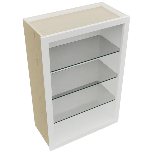 Fabuwood Frost NDW2436 Wall Standard No Door Cabinet, Top View