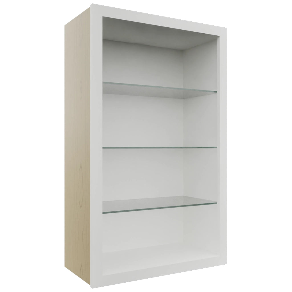 Fabuwood Frost NDW2439 Wall Standard No Door Cabinet, Front View
