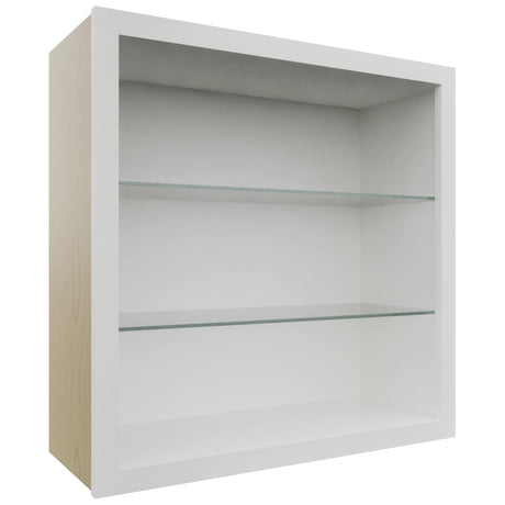 Fabuwood Frost NDW3030 Wall Standard No Door Cabinet, Front View