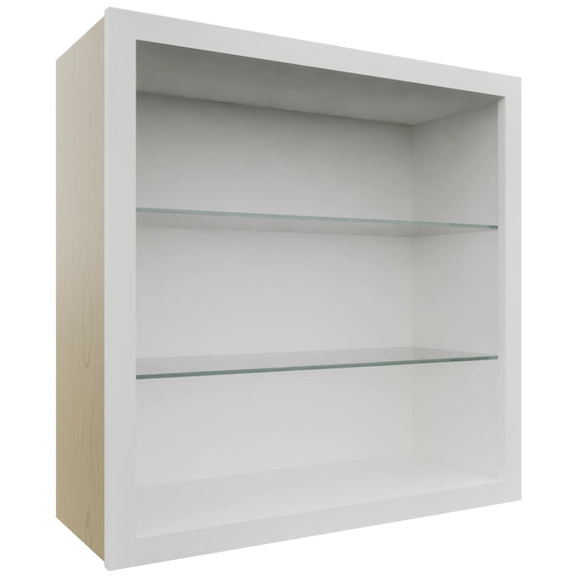 Fabuwood Frost NDW3030 Wall Standard No Door Cabinet, Front View
