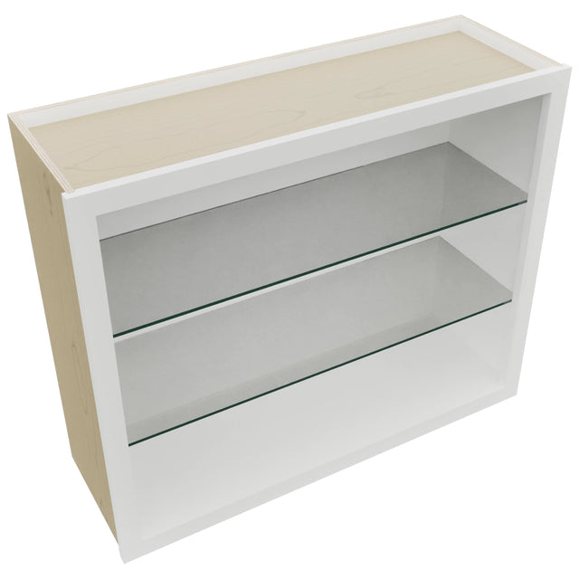 Fabuwood Frost NDW3630 Wall Standard No Door Cabinet, Top View