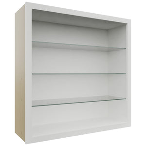 Fabuwood Frost NDW3636 Wall Standard No Door Cabinet, Front View