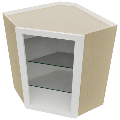 Fabuwood Frost NDWDC2430 Wall Corner Diagonal No Door Cabinet, Top View
