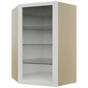 Fabuwood Frost NDWDC2436 Wall Corner Diagonal No Door Cabinet, Front View