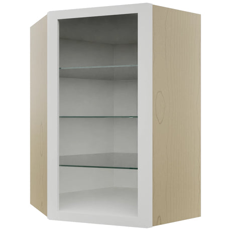 Fabuwood Frost NDWDC2436 Wall Corner Diagonal No Door Cabinet, Front View