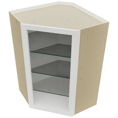 Fabuwood Frost NDWDC2436 Wall Corner Diagonal No Door Cabinet, Top View