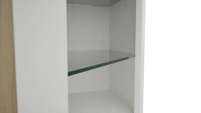 Fabuwood Frost NDWDC2436 Wall Corner Diagonal No Door Cabinet, Detail View