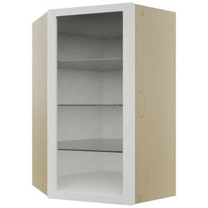 Fabuwood Frost NDWDC2439 Wall Corner Diagonal No Door Cabinet, Front View