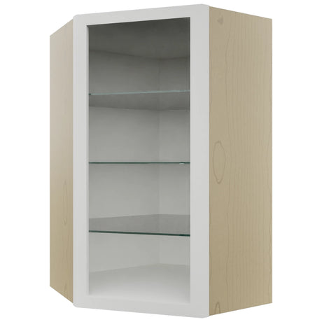 Fabuwood Frost NDWDC2439 Wall Corner Diagonal No Door Cabinet, Front View