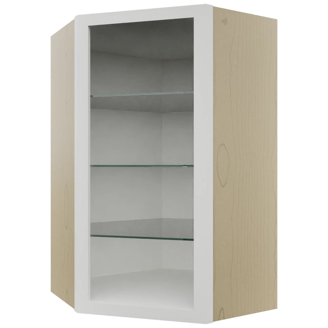 Fabuwood Frost NDWDC2439 Wall Corner Diagonal No Door Cabinet, Front View