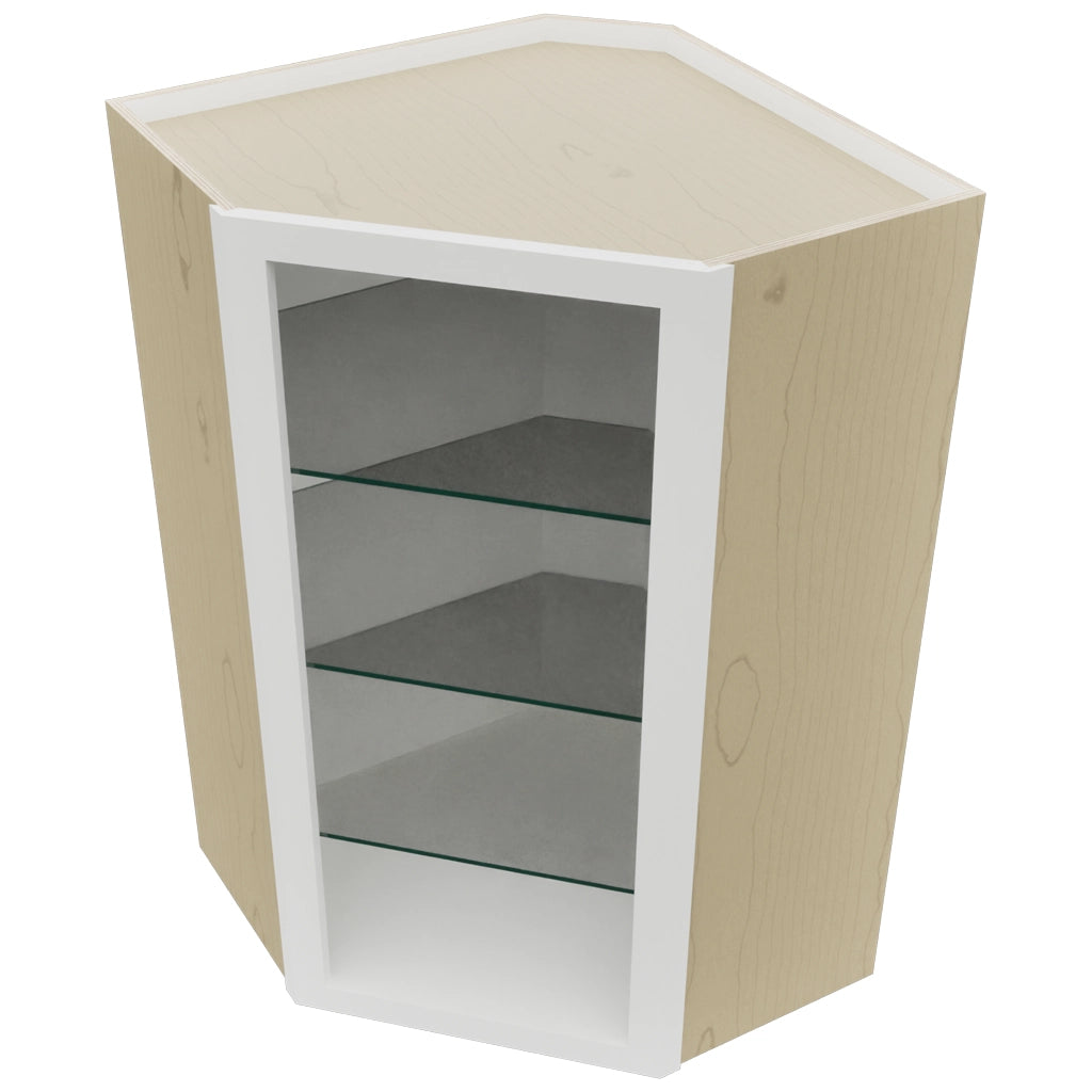 Fabuwood Frost NDWDC2439 Wall Corner Diagonal No Door Cabinet, Top View