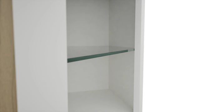 Fabuwood Frost NDWDC2439 Wall Corner Diagonal No Door Cabinet, Detail View