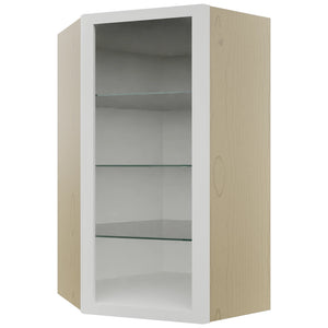 Fabuwood Frost NDWDC2442 Wall Corner Diagonal No Door Cabinet, Front View