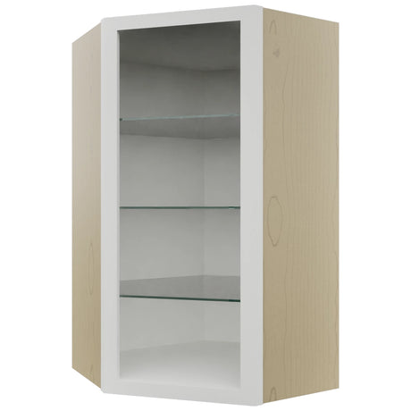 Fabuwood Frost NDWDC2442 Wall Corner Diagonal No Door Cabinet, Front View