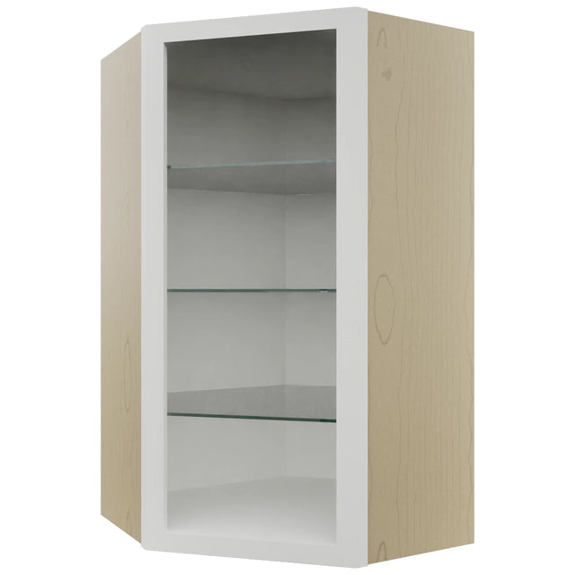 Fabuwood Frost NDWDC2442 Wall Corner Diagonal No Door Cabinet, Front View