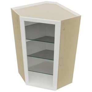 Fabuwood Frost NDWDC2442 Wall Corner Diagonal No Door Cabinet, Top View